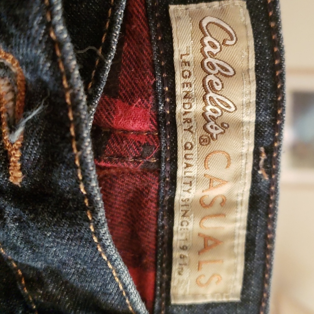 Cabela's Flannel Lined Jean's, EUC
